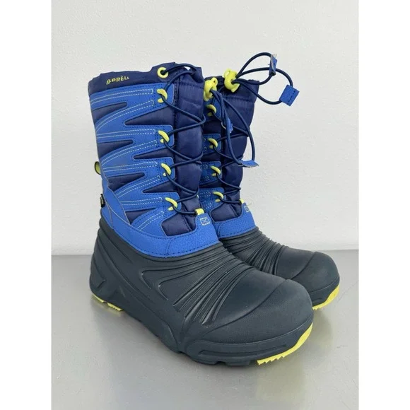 Merrell Snow Quest Lite 3.0 Boots Youth Kids 7 M‎ Waterproof Rubber Winter Blue