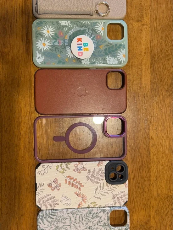 Apple iPhone Case Bundle with Floral, Clear MagSafe and Leather-Style Options