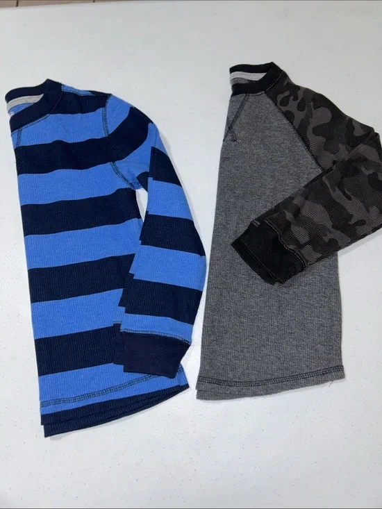 Old Navy Boy’s Long Sleeve Thermal Tops Bundle Size XS (5)