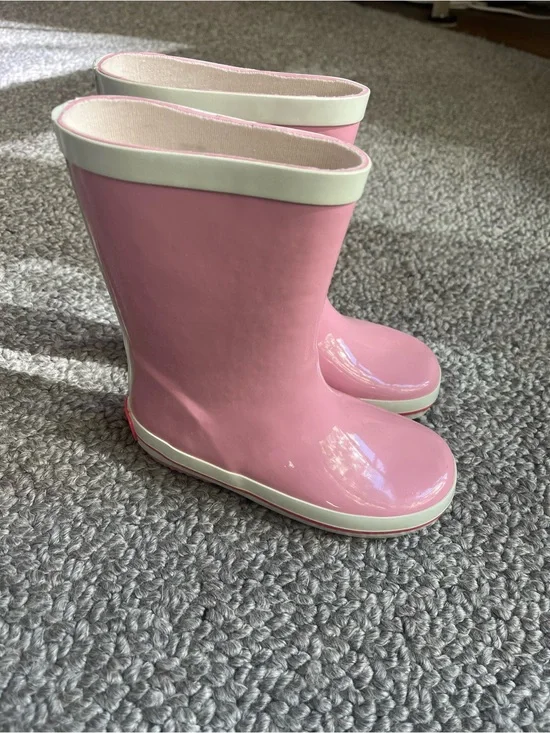 JACADI Kids Pink Rain Boots NEW