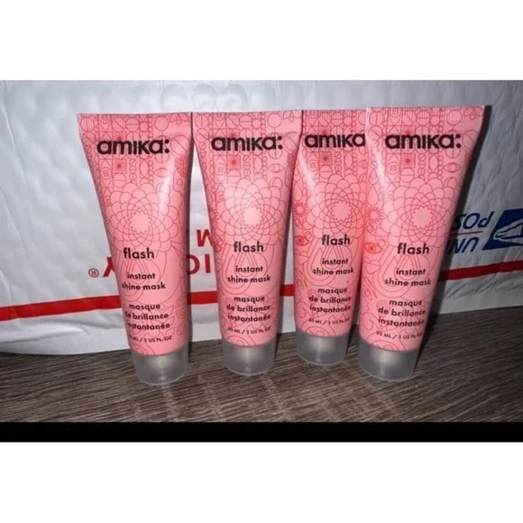 Amika Flash Instant Shine Mask 4 Pack Travel Size‎ hair care gloss