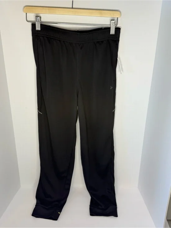 3 Old Navy Boys Large Plus Go-Dry Mesh Pants Athletic- Black & Gray w/ piping