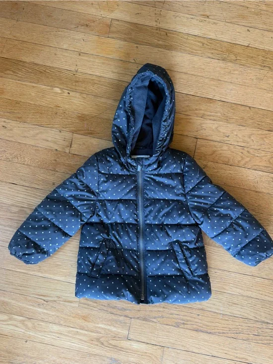 Kids dotted quilted jacket