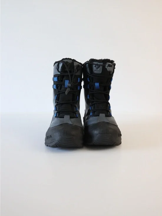 Kids Black and Blue Snow Boots