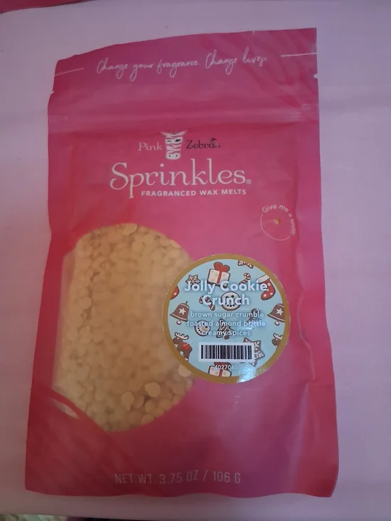 Pink Zebra Sprinkles Fragranced Wax Melts - Pink Packaging