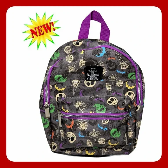 Disney Nightmare Before Christmas Jack Skellington Small Mini Backpack New