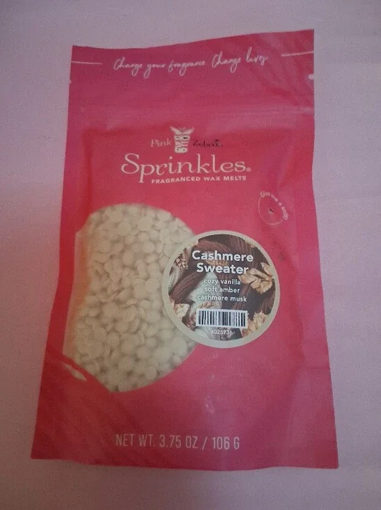Zebra Pink Sprinkles Cashmere Sweater Fragranced Wax Melts