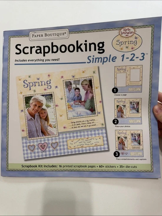 Paper Boutique ‘Spring’ Scrapbooking Kit - Blue/Yellow