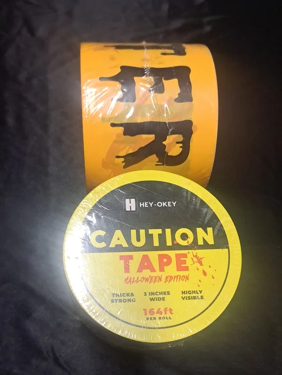 Hallowent Tape Yellow CautionTape - Halloween Edition