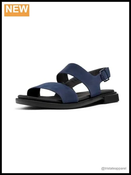Women's Leather Gladiator Slingback Flat Sandals with Zip Closure