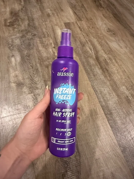 Aussie Instant Freeze Non-Aerosol Hair Spray - Purple Bottle 8.5fl oz