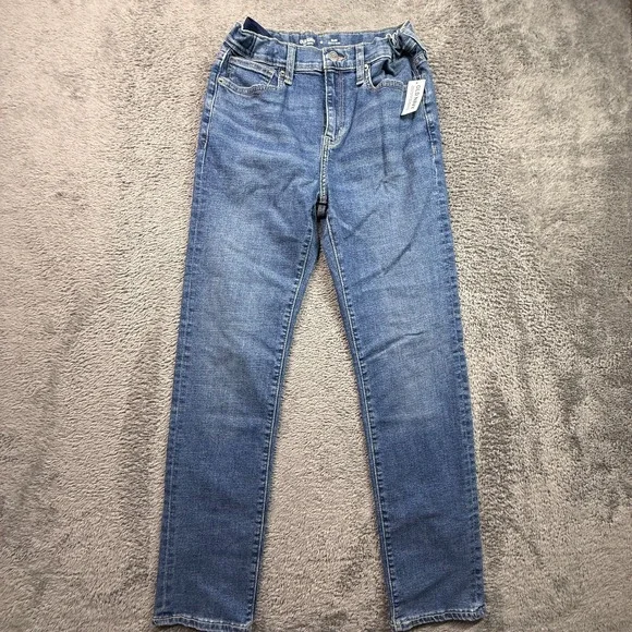 Old Navy Boys 360 Stretch Slim Jeans NWT Size 16 24x30 Medium Wash Denim