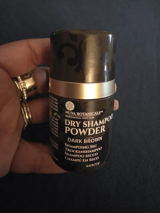 Dark Brown Dry Shampoo Powder – Instant Root Refresh