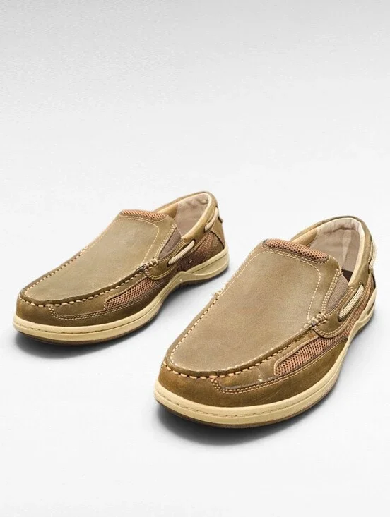 Margaritaville Men's Anchor Slip-On Boat Shoes Size 13W