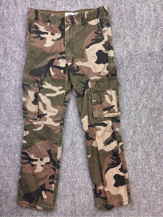 Old Navy Boys Camo Cargo Pants Size 12 Adjustable Waist
