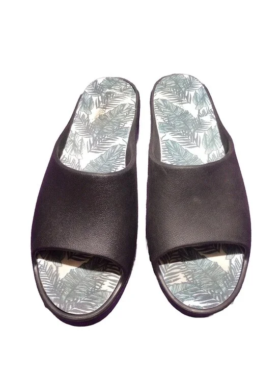 Baretraps Black Rubber Women's Parvati Platform Slides Sandals Shoes Size 10M