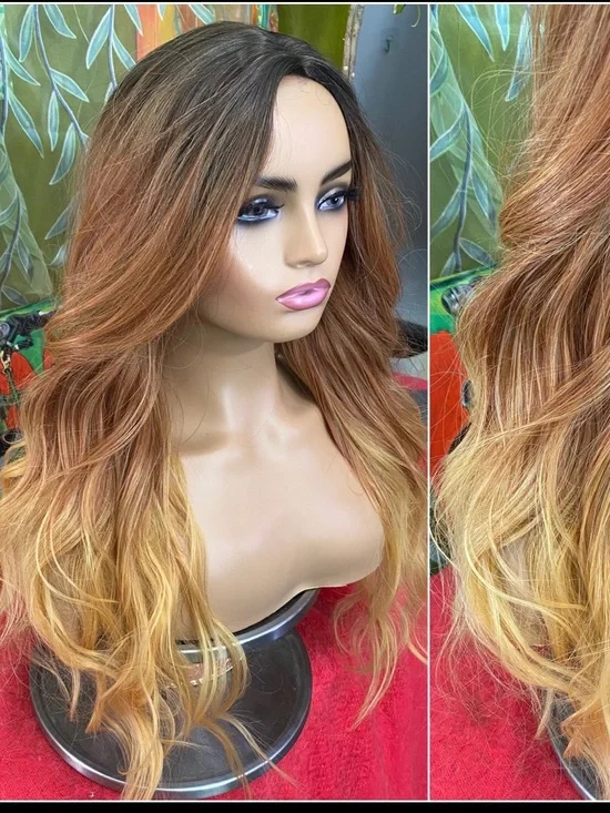 LAST ONEOmbre ginger golden Wig