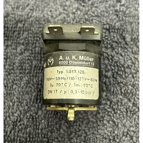 AUK Mueller Valve 110/127V Huebsch F380900 Solenoid Part