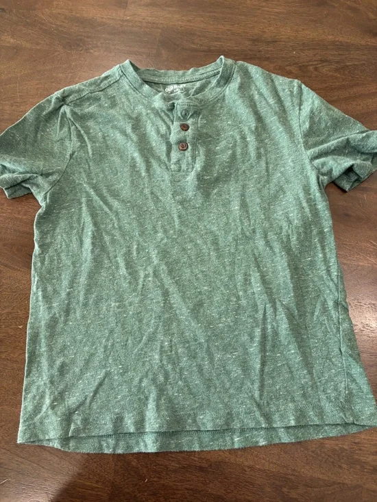 Boy’s Green Henley Short Sleeve Shirt