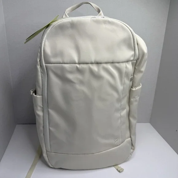 All in Motion Cream Backpack 15” Laptop Sleeve Water Repellent NWT