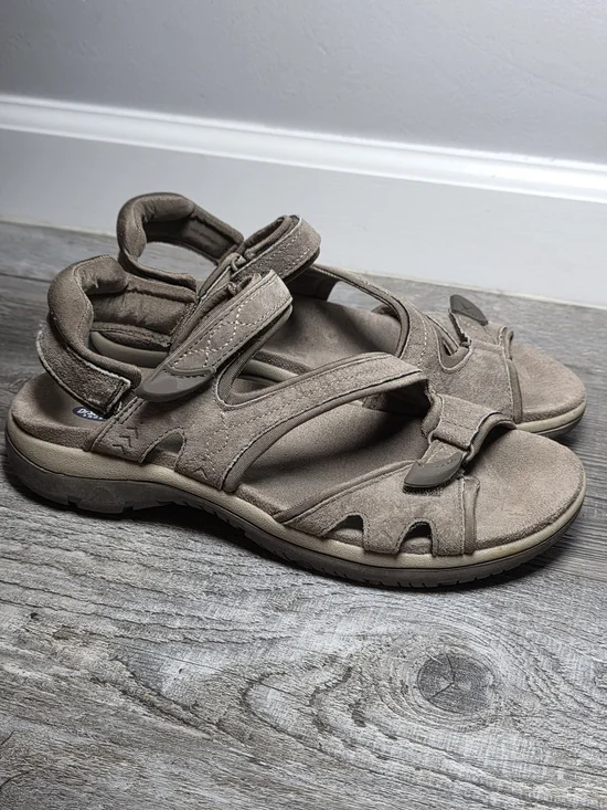 Dr. Scholl's Women's Adelle Ankle Strap Leather Upper Sandals Sz 8.5
