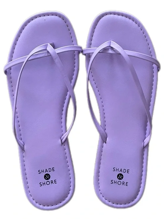 Shade & Shore Lilac Minimal Strappy Sandals for Women - 7