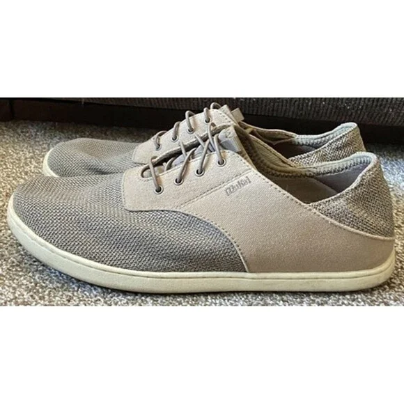 Men's OluKai Nohea Moku Tan Slip On Mesh Sneakers Sz 9