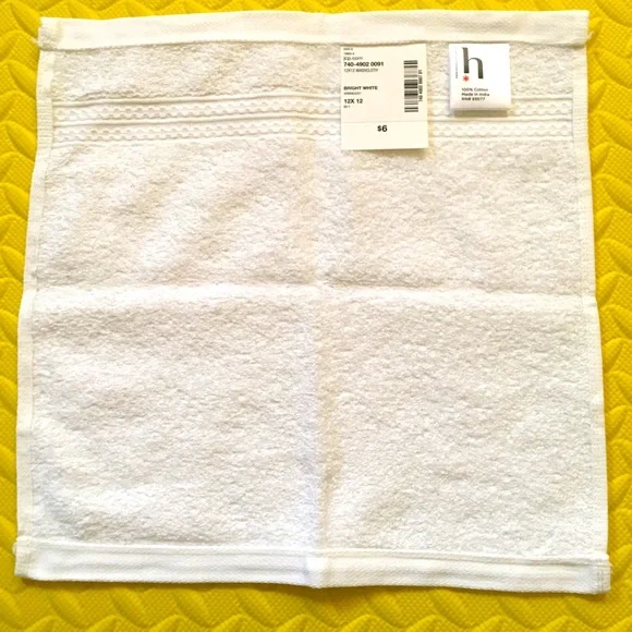 NWT washcloth expressions 12*12 cotton 100%