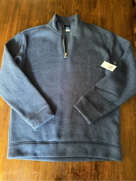 Old Navy Men's Navy Heather Half-Zip Sweater