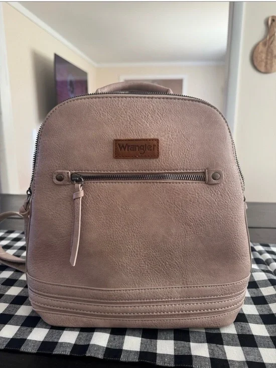Wrangler Taupe Mini Backpack