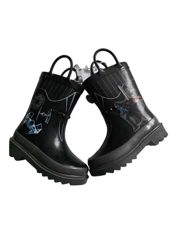 Disney Kids Rain Boots with Pull Handles Star wars
