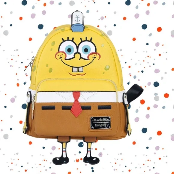 Loungefly Nickelodeon‎ Spongebob 20th Anniversary Cosplay Mini Backpack