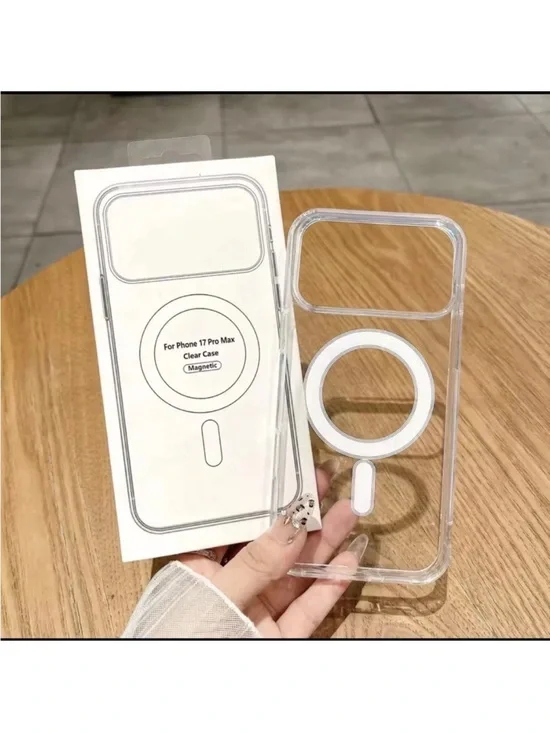 Clear Magnetic iPhone 17 Pro Max Case - Transparent
