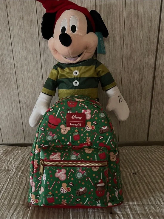 Disney Loungefly Mickey Candy Holiday Treat Bag NWT
