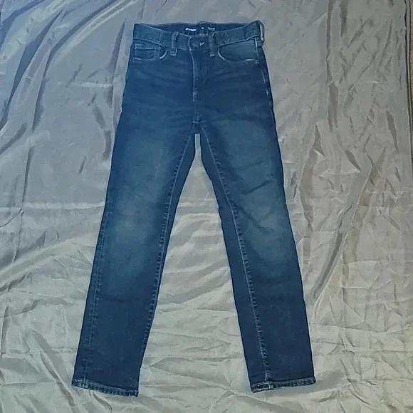 Boys size 10 Old Navy jeans slim fit adjustable waist boot leg fit