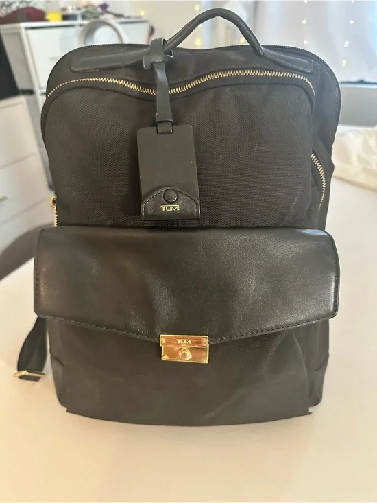 Tumi Larkin Laurel Black Nylon Backpack