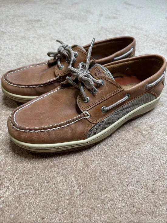 Sperry Tan/Brown Leather Classic Boat Shoes