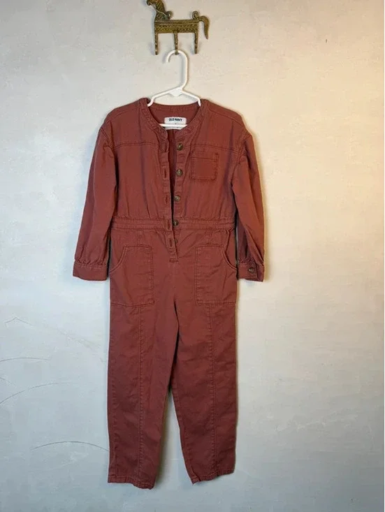 Maroon girls coverall one piece size 6T