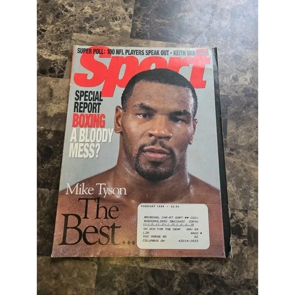 Sport Magazine February 1999 Boxing- A Bloody Mess? Mike Tyson Vintage GOAT