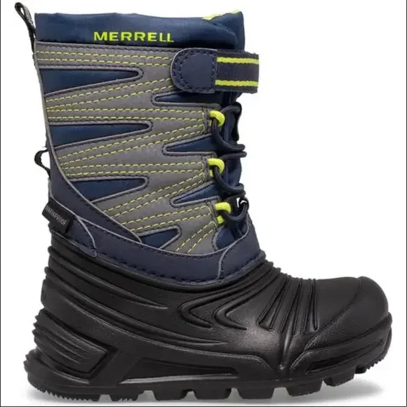 Merrell Snow Quest 3.0 Toddler Blue Winter Boot Size 5 Insulated Waterproof New