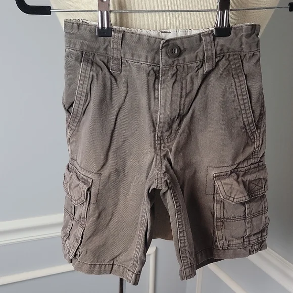 OLD NAVY **3 for $20 item** Boy's Brown Cargo Casual Summer‎ Play Shorts Sz 6