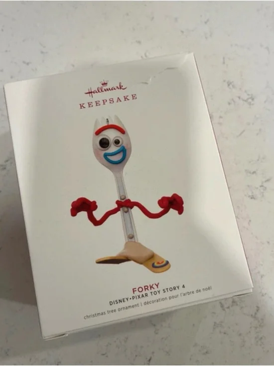Hallmark Keepsake Forky Ornament - White, Red, Blue