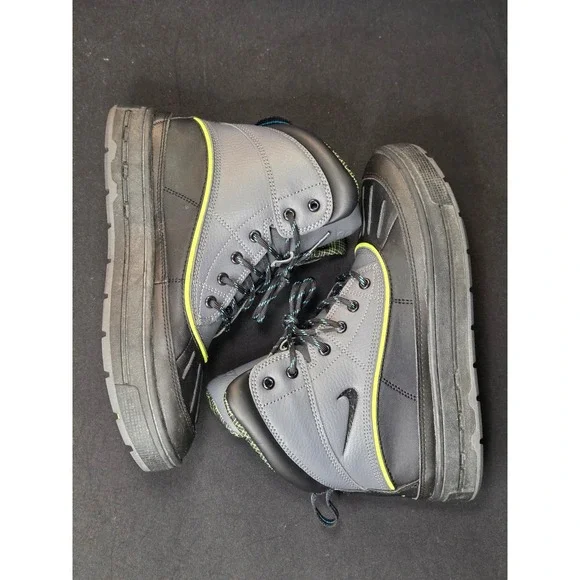 Nike ACG Woodside 2 High GS Dark Grey Black Volt Boots 524872-002 Size 5.5Y