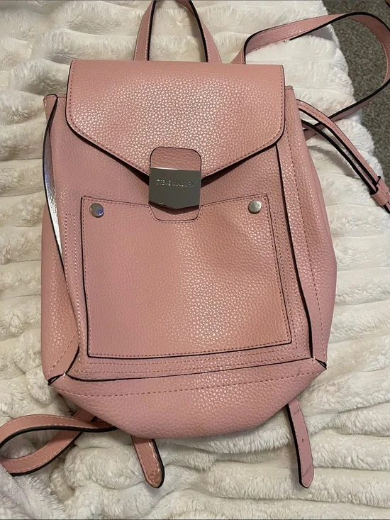 Steve Madden Pink Pebbled Leather Backpack