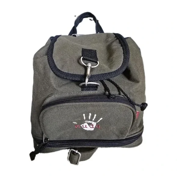 Mudd Y2K Vintage Mini Backpack Green Bag