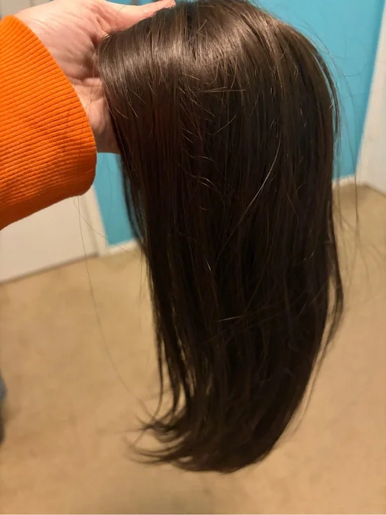 Custom Dark Brown Remy Human Hair 6x8 Mono Topper