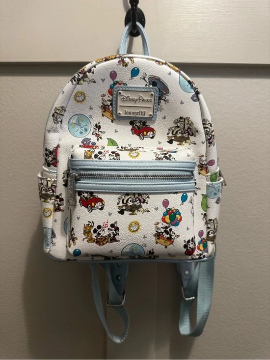 DISNEY PARKS X LOUNGEFLY RUNAWAY RAILWAY MINI BACKPACK