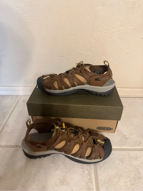 KEEN Brown and Yellow Women’s 10.5 Outdoor Sandal
