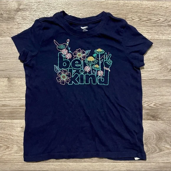 Old Navy Be Kind Soft Tee Girls Small 6-7