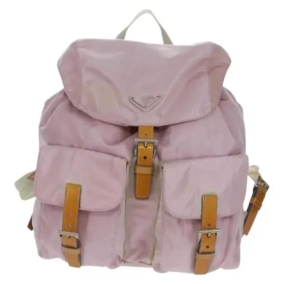 Prada Nylon Backpack Pink